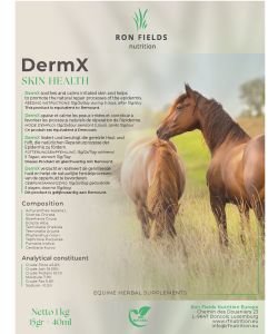 DermX - Soutien naturel de la peau et du pelage des chevaux, 1&nbsp;kg